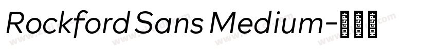 Rockford Sans Medium字体转换